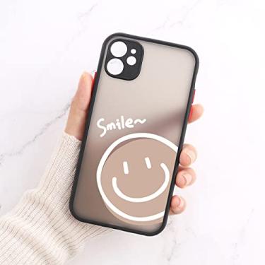 Imagem de Capa de telefone com rosto sorridente para iPhone 13 11 12 Pro Max Xr X Xs Max 12 Mini 7 8 6s Plus SE 2020 Proteção de lente de câmera capa rígida para PC, KD29, para iPhone 13