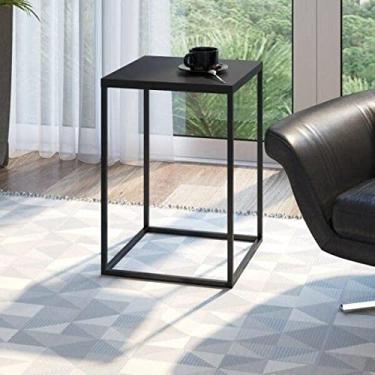 Imagem de Mesa Lateral Cube Grande Artesano Preto