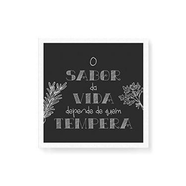 Imagem de Arte Maníacos Quadro Decorativo em Tela Canvas O Sabor da Vida - 50x50cm