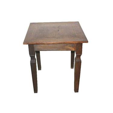 Imagem de Mesa de Canto Rústica Cora em Madeira de Demolição - Cód 2082