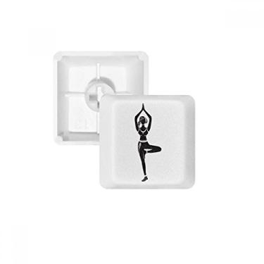 Imagem de Kit de atualização para jogos com teclado mecânico PBT para Yoga Girl Stand Keep Outline