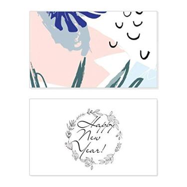 Imagem de Heaven Abstract Plants Art Pattern New Year Festival Greeting Card Bless Message Gift