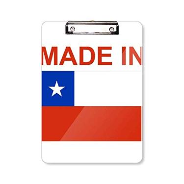 Imagem de Made in Chile Country Love Prancheta pasta para escrever placa de apoio A4