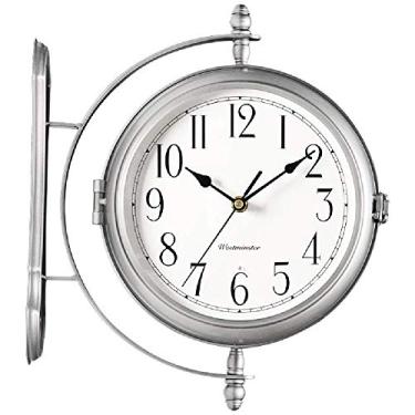 Imagem de Relógio de parede decorativo para casa, sala de estar vintage de madeira maciça para escritório, cozinha, sala de estar, quarto, arte, decorativo