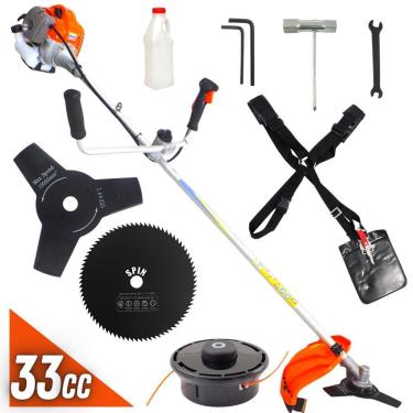 Imagem de Roçadeira Profissional Vulcan VR330P 2T 33CC 1,3HP Resistente, Carretel Nylon + Disco E...