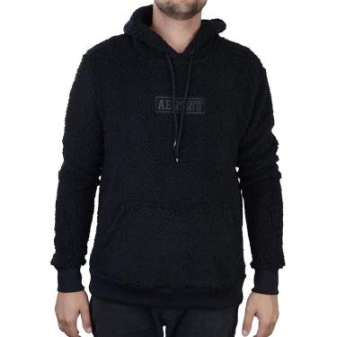 Imagem de Blusa Masculina Aeropostale Teddy Preta - 87860-Masculino