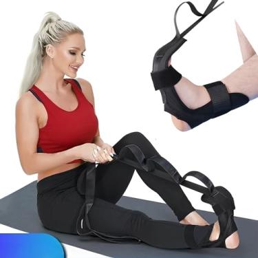 Imagem de Fita Alongamento Para Pernas Pés Pilates Yoga E Fisioterapia FAIXA Funcional - Reabilitação - Treino em Casa - Fitness