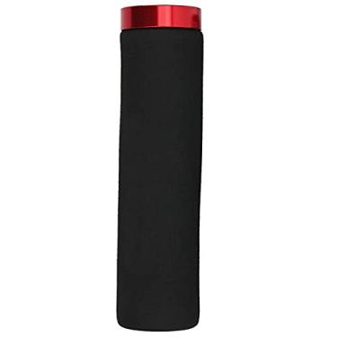 Imagem de Punho de guidão de bicicleta, Mountain Bike Punho de mão macio de bicicleta com trava de liga de alumínio para melhor experiência de ciclismo (anel vermelho preto)