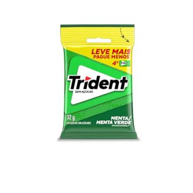 Imagem de Chiclete Trident Menta 32g - Pacote Com 4 embalagens