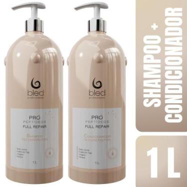 Imagem de Kit Shampoo E Condicionador 1L Pró Peptídeos Bled
