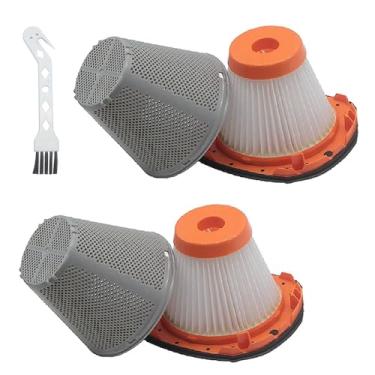 Imagem de Filtro de substituição N900287 para Black+Decker, coletor de poeira 20V MAX POWERCONNECT, modelos de aspirador de pó sem fio, BCHV001C1 BCHV001D1 BCHV001B, 2 filtros HEPA 1 escova de limpeza