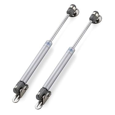 Imagem de Ravinte Hardware 4 peças de suportes a gás para gabinete de 25,4 cm, suporte de elevação de suporte a gás de 25,4 cm, dobradiças para suporte de tampa para armário de cozinha, amortecedores de gás