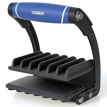 Imagem de XDENGP Suporte de painel e madeira compensada, ferramenta de levantamento de madeira compensada e ferramenta de transporte de drywall, alça macia para suporte de chapa, espessura de suporte de braçadeira ajustável de até 2,5 cm