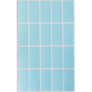 Imagem de Royal Green Adesivos de arquivo coloridos azul claro 4 cm x 1,9 cm - etiquetas retangulares com código de cor (40 mm x 19 mm) - pacote com 300
