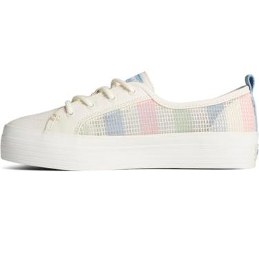 Imagem de Sperry Plataforma feminina Crest Vibe, Malha branca, 9