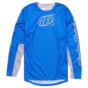 Imagem de Troy Lee Designs Camiseta Moto adulto GP Pro, Ícone, azul/prata, G