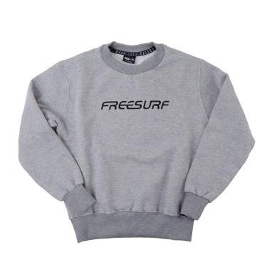 Imagem de Blusa Moletom Infantil Freesurf Cinza Mescla - 13100-Unissex