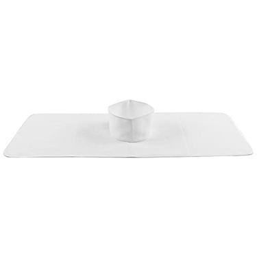 Imagem de Toalha de massagem spa, toalha reutilizável, toalha de vapor, toalha macia e respirável de massagem a vapor spa, lençol reutilizável de salão de beleza para cuidados com a pele 35 (Bianco)