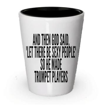 Imagem de Presentes para pessoas sexy – And Then God Said Let There Be Sexy People So He Made – Ideia de presente única para profissionais sexy (trompéte)... (1)