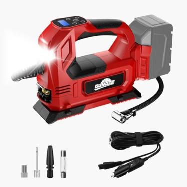 Imagem de Cordless Tire Inflator Air Compressor for Milwaukee M18 Battery, 160PSI Portable LED Light Handheld Air Pump with Digital Pressure Gauge for Cars Motorcycles Bikes Sport Balls(Battery Not Included)