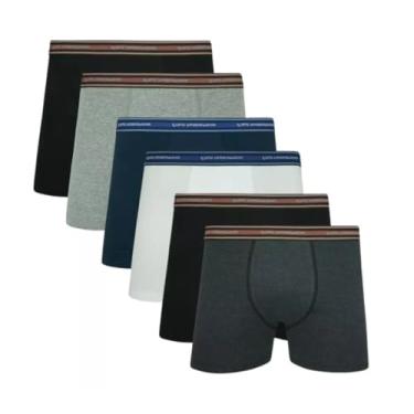 Imagem de Kit 05 Cuecas Boxer Lupo Algodão Box Masculina Adulto