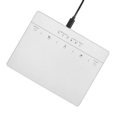 Imagem de MICROPACK Digitally Yours Trackpad com fio para Windows 7/10/11, trackpad USB com gestos multitoque, plug-and-play, mouse pad USB grande para computadores e laptops, prata