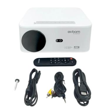 Imagem de Projetor Imagem Espelhamento Sem Fio Android Ios Conexões Wi-Fi Bluetooth 5.0 Hdmi Usb Focagem Resolução Full Hd 1080p (branco)