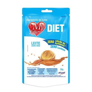 Imagem de Bala My Toffee Leite Diet Zero Lactose 52g