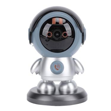 Imagem de Câmera de Segurança Interna, Câmera para Animais de Estimação 1080P HD Detecção de Movimento para Casa (Prata Preto)