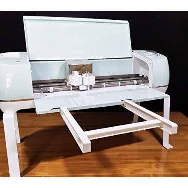 Imagem de Suporte extensor de tapete de corte para Cricut Explore Air4 / Air3 / Air2 / Air1, bandeja extensora para cricut Explore Air Series (não compatível com Cricut Maker4 / Maker3 / Maker) (branco)