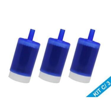 Imagem de Kit 3 Refil Com Carvão Ativado Para Torneiras Ativi Filtro - Acquabios