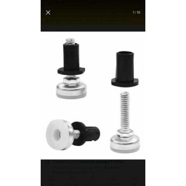 Imagem de Sapata Niveladora Pe 1/4 20mm C/bucha P/ Móveis Kit C/50 - comercial o