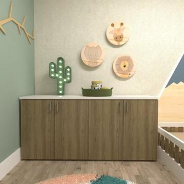 Imagem de Armário Duplo Baixo Infantil Corp - Bramov Móveis