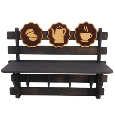 Imagem de Prateleira Xicara de Café MDF - Minas Artesanato
