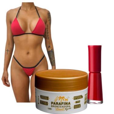 Imagem de KIT NATAL 01 PARAFINA BRONZEADORA GOLD 120G + 01 Biquíni para Marquinh