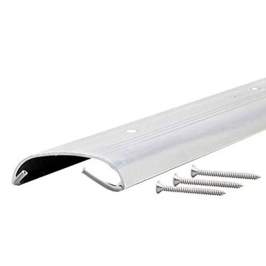 Imagem de M-D Building Products 11346 M-D Soleira de sela de alta cúpula com tiras de calafetação de vinil sob as pernas, 91 cm C X 8 cm W, pequeno, médio, alumínio