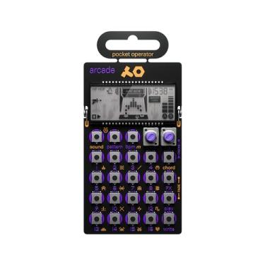 Imagem de teenage engineering pocket operator PO-20 arcade, sintetizador e sequenciador, com parameter locks, controle de acordes e efeitos punch-in
