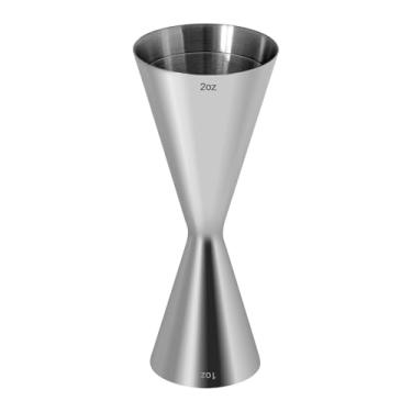 Imagem de Jigger profissional de fundição integrada para barman, coqueteleira japonesa premium 304 de aço inoxidável premium e resistente, 60 ml, 30 ml, com dimensões internas de medição de barman