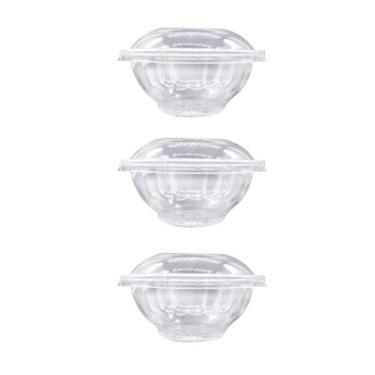 Imagem de 10un Pote Bowl Redondo  com tampa G680 250ml Cristal - Blook