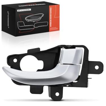 Imagem de A-Premium Maçaneta interna dianteira ou traseira esquerda do lado do motorista compatível com Hyundai Elantra GT 2013 2014 2015 2016 2017, prata, substituição # 82610-A5010-SDH