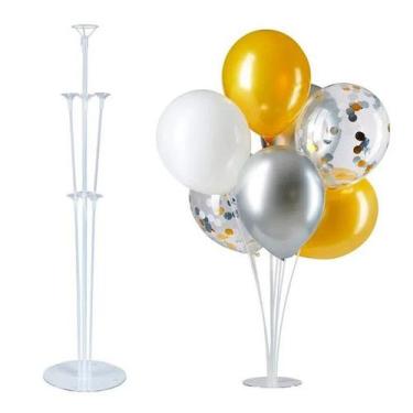 Imagem de Suporte Chão Base Cristal para Balão 70cm 7 Hastes - RCcommerce