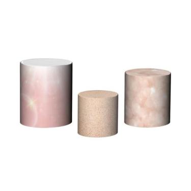 Imagem de Trio De Capa Cilindro - Fundo do Mar Rosado 003 - Via Cores