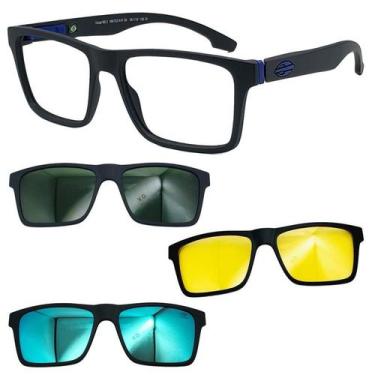 Imagem de Oculos Mormaii Swap NG2 6153 Preto A41 Com 3 Clipons Escolha, G15, Azu