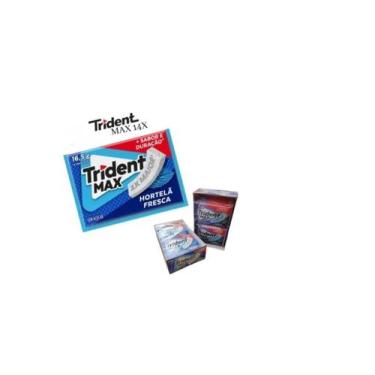 Imagem de Trident Max Menta Blueberry 4x Dobro Tamanho C/14 Und Novo
