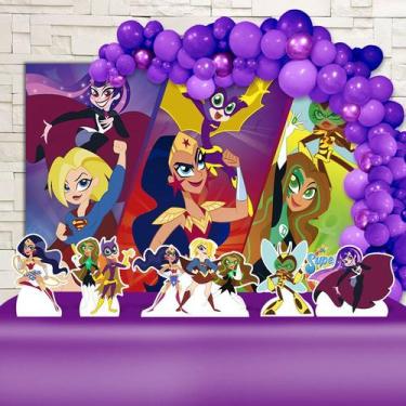 Imagem de Kit Festa Ouro DC Super Hero Girls - IMPAKTO VISUAL