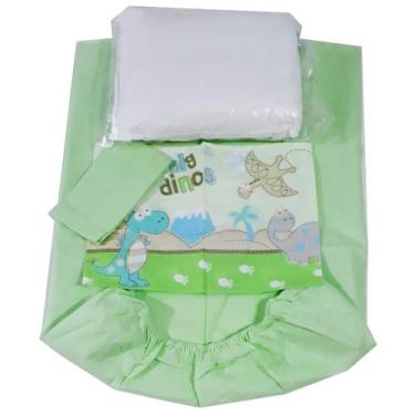 Imagem de Kit 3 Lençol Berço Americano + 4 Fronha + 1 Travesseiro - DUGU, Neutro