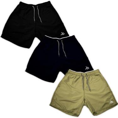 Imagem de Kit 3 Shorts Masculino Verão Praia Básico Moda Piscina - Bueno Store, 