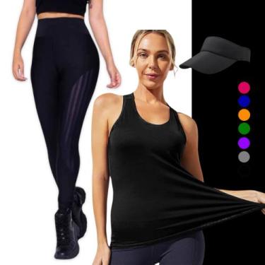 Imagem de CONJUNTO REGATA DRY FIT Tecido furadinho + CALÇA leg LEGGING REDINHA +