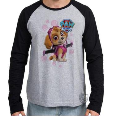 Imagem de Camiseta Manga Longa Patrulha Canina Skye - Empório Dutra, G  adulto