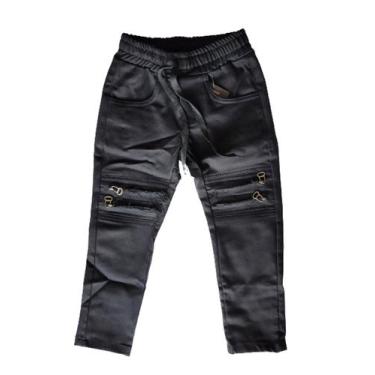 Imagem de Calça infantil preta com duplo zíper - Dmiss Baby, 10